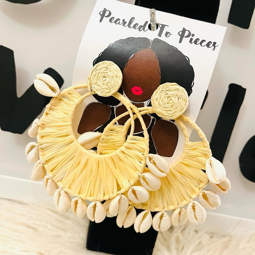 Large Cowrie Earrings